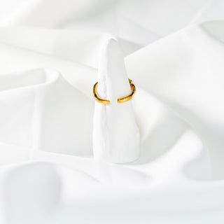 Baroque Pearl Gold Plated Open Ring