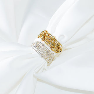 Minimalist Layered Open Ring in Gold/Silver