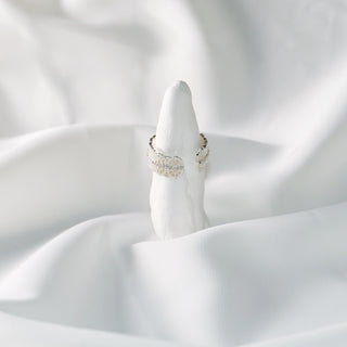 Silver Plated Geometric Open Ring – Vintage Lace