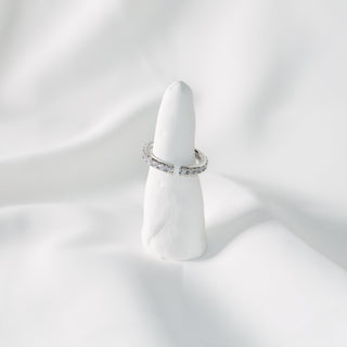 S925 Sterling Silver CZ Eternity Band Ring – Full Pave Cubic Zirconia