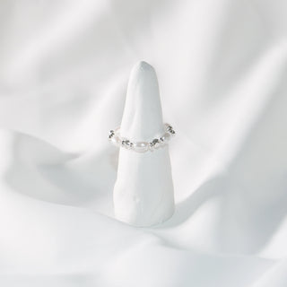 Baroque Pearl Ring S925 Silver- Adjustable Elastic