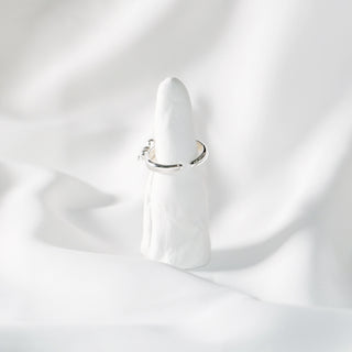 Silver Beaded Cluster Ring