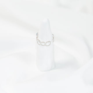 Natural Aquamarine Filigree Open Ring – 925 Sterling Silver