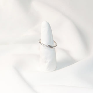 Island Blue Cubic Zirconia Sculpted Wave Open Ring