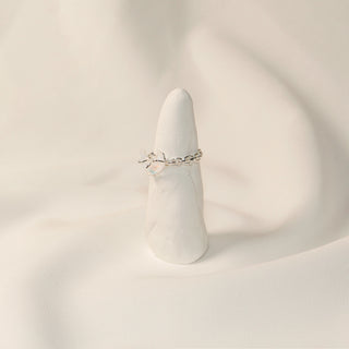 925 Sterling Silver Moonstone Crescent Vine Wrap Ring