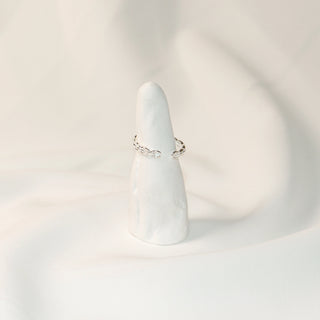 925 Sterling Silver Moonstone Crescent Vine Wrap Ring