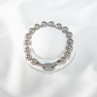 Pearl & Cubic Zirconia Bracelet | Elegant Minimalist