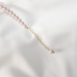 Pearl & Mother of Pearl Bracelet with Gold Plated Star Charms & Cubic Zirconia