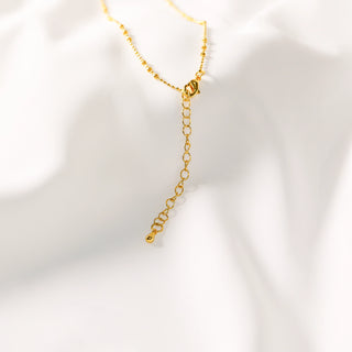 Golden Cross Padlock Charm Necklace with Crystal Accents