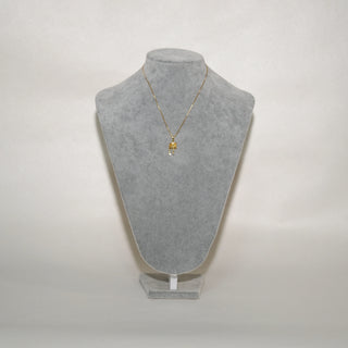 Gold Prayer Wheel Pendant Necklace – Boho Tibetan Style Jewelry