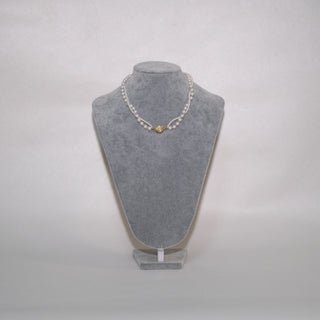 Pearl Heart Double Strand Necklace