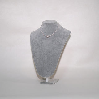 Pink Pearl Pendant Necklace with CZ Accent