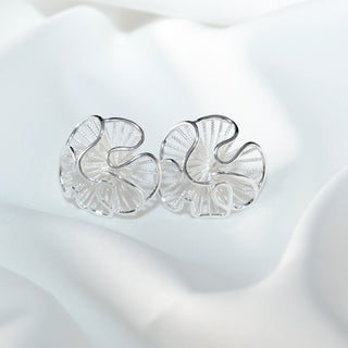 Silver Floral Stud Earrings | S925 Sterling Silver Flower Studs