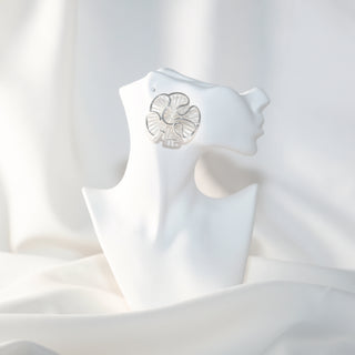 Silver Floral Stud Earrings | S925 Sterling Silver Flower Studs