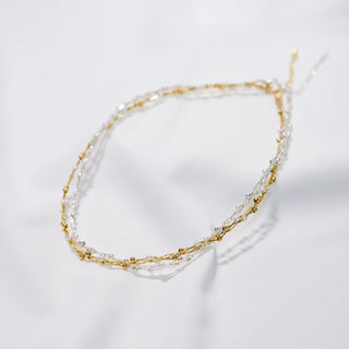 Vintage Braided Baby Bead Necklace in Sterling Silver