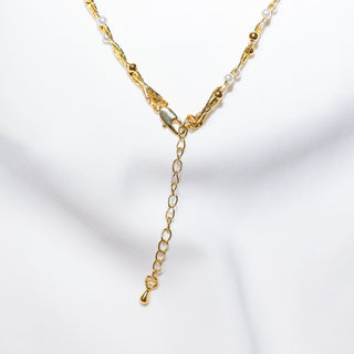 Vintage Braided Baby Bead Necklace in Sterling Silver