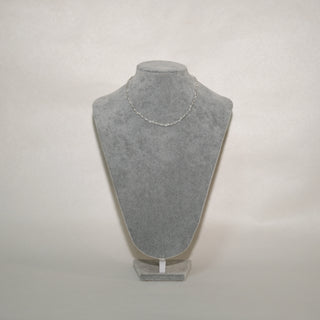 Vintage Braided Baby Bead Necklace in Sterling Silver