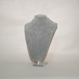 Vintage Braided Baby Bead Necklace in Sterling Silver