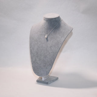 Sterling Silver Round Pearl Necklace with Cubic Zirconia | Elegant Minimalist Jewelry