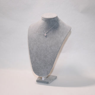 925 Sterling Silver Pink CZ Star Pendant Necklace