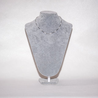 Silver Plated Pearl Necklace Choker Dainty Satellite Beaded Chain Elegant Minimalist Jewelry for Women