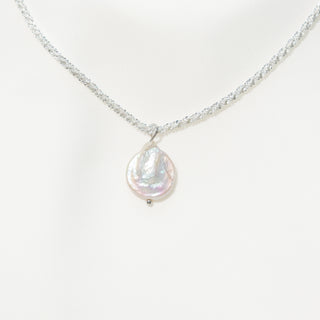 Baroque Freshwater Pearl Necklace 925 Sterling Silver Chain Minimalist Irregular Pearl Choker Elegant Gift for Women