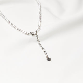 4mm White Pearl Ruby Beaded Choker Necklace Sterling Silver Clasp Minimalist Elegant Jewelry