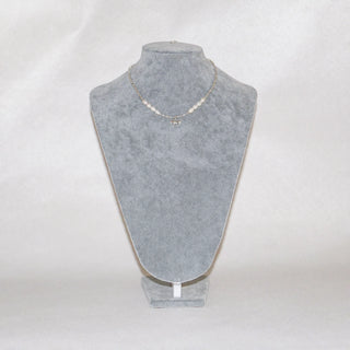 Dainty Silver Pearl Bow Necklace – Minimalist Freshwater Pearl Choker, Elegant Gift Jewelry for Women