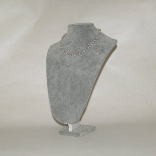 Blush Stardust Pink & White Faux Pearl Choker Necklace