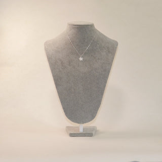 Organic Flower 925 Sterling Silver Pendant Necklace