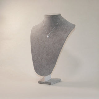 Organic Flower 925 Sterling Silver Pendant Necklace