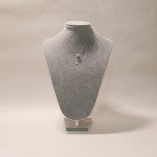 S999 Fine Silver Pavé CZ Adjustable Lariat Necklace