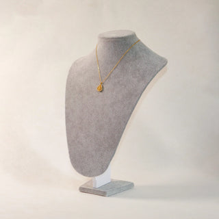 Gold-Tone Lucky Gourd Filigree Pendant Necklace