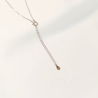 White Moonstone Donut Pendant Necklace in Sterling Silver