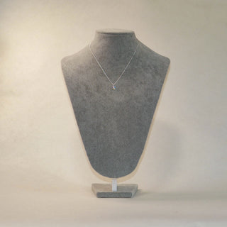 Rainbow Flower 925 Sterling Silver Cubic Zirconia Necklace