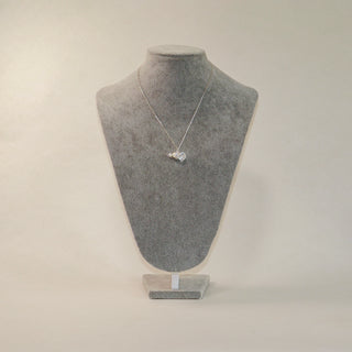 Sterling Silver Brazilian Clear Quartz Bottle & Pearl Necklace
