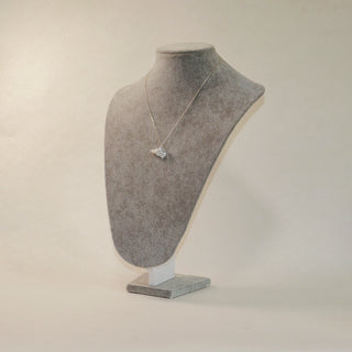 Sterling Silver Brazilian Clear Quartz Bottle & Pearl Necklace