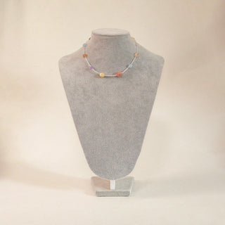Pastel Multi-Gemstone Beaded Necklace