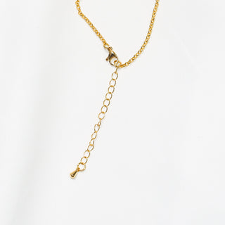 Gold-Plated Clover Mother of Pearl Necklace & Bracelet Set