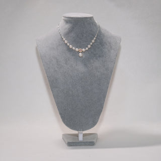 Pink Chalcedony & Pearl Jewelry Set | Necklaces, Bracelets & Ring