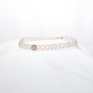 Pink Chalcedony & Pearl Jewelry Set | Necklaces, Bracelets & Ring