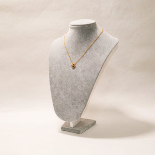 Sunset Glow Brown Clover Necklace, Stud Earrings & Bracelet