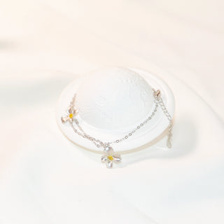 Prue White Gardenia Flower 925 Sterling Silver Jewelry