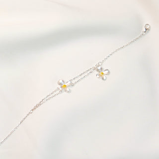 Prue White Gardenia Flower 925 Sterling Silver Jewelry