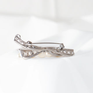 Double-Layer Hollow Bow Brooch