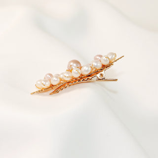 Freshwater Baroque Pearl Floral Hair Clip