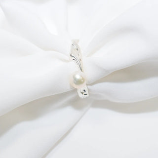 Freshwater Pearl Silver Plated Adjustable Ring