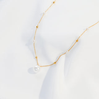 Gold Pearl Necklace | Gold Plated Chain