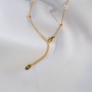 Gold Pearl Necklace | Gold Plated Chain