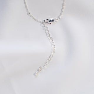 Natural Freshwater Pearl Knot Necklace in Sterling Silver
